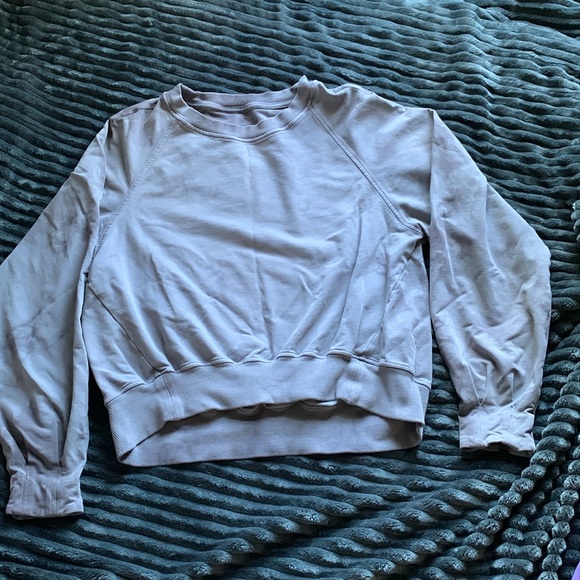 Lululemon Its A Wash Shibori Tie Dye Sweatshirt in Gris Magnum. Size 8 - Picture 2 of 6